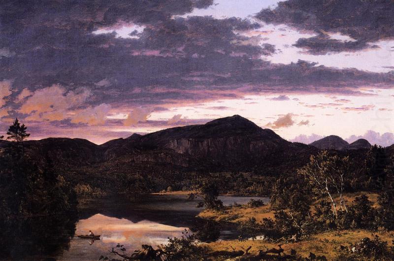 Lake Scene in Mount Desert, Frederic Edwin Church